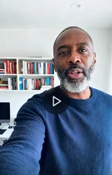 Marcus records a launch announcement selfie-style in his home office